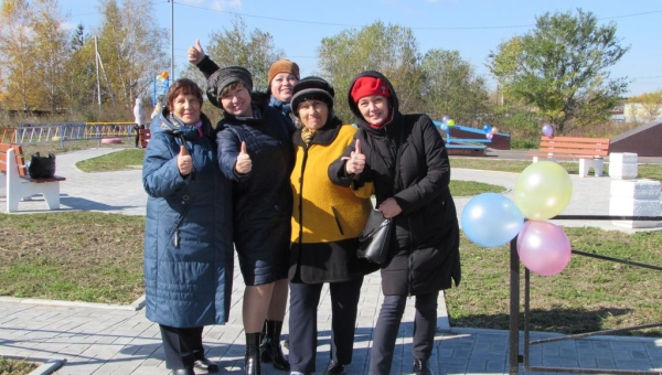 Открытие детской спортивно-оздоровительной площадки в селе Матвеевка
